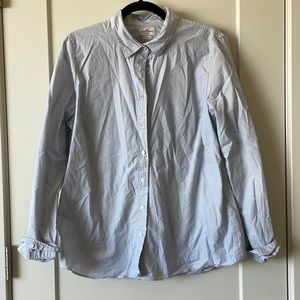 Light blue pinstripe J Crew button down